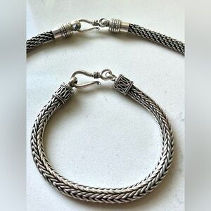 Sterling Silver Necklace&Bracelet   Never Worn.St.Armand’s Circle Boutique Buy!